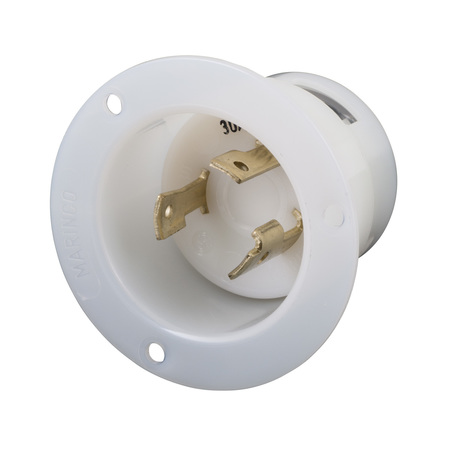 MARINCO 305Fi Marinco 30A 125V Flanged Inlet Locking 305FI